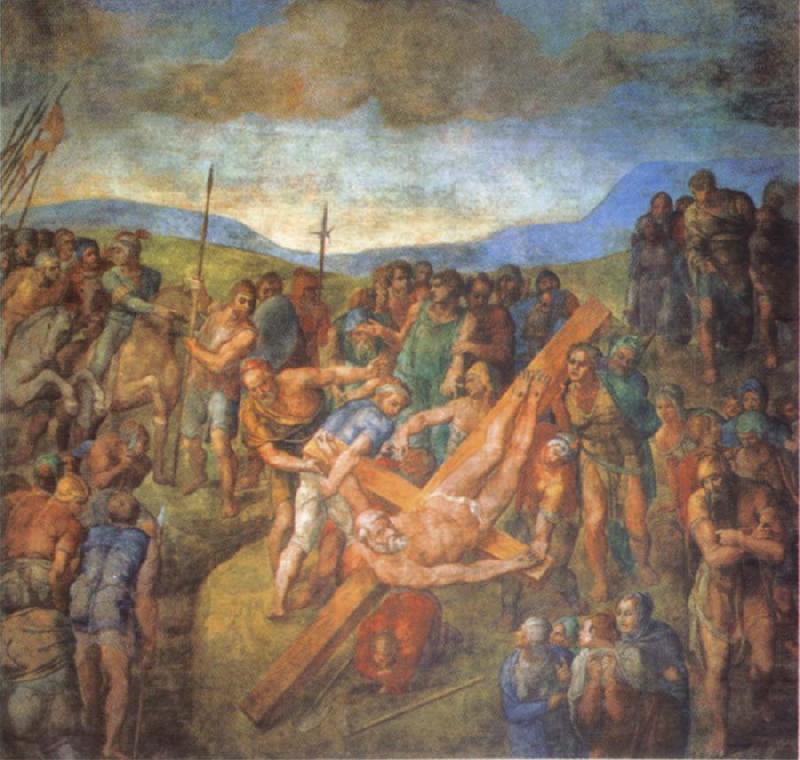 Michelangelo Buonarroti Conversion of St.Paul France oil painting art